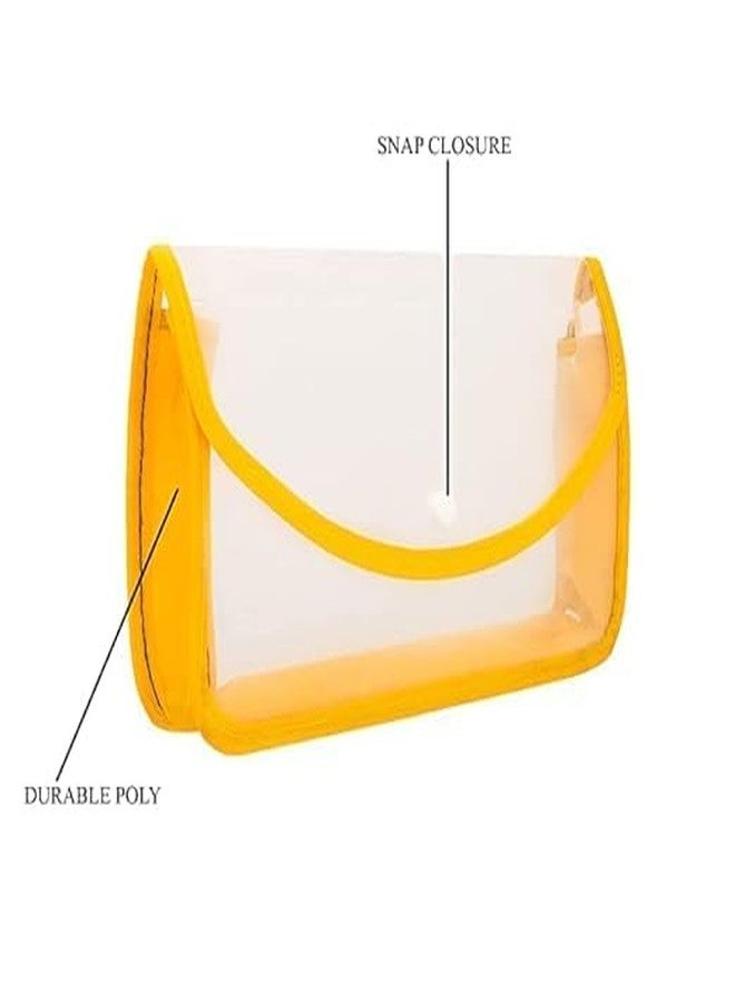 KOSH Plastic Flexi Button Bag | Cheque Book Holder | Document Holder | Passbook Holder Cheque Pouch (Pack of 10) - Image 2